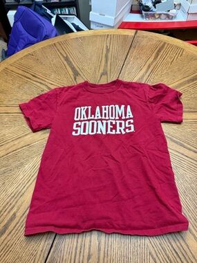 Champion Oklahoma Sooners Red Youth Athletic Crewneck